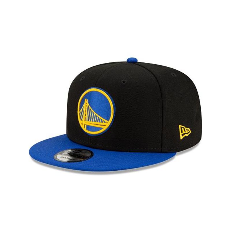 NBA Golden State Warriors Two Tone 9Fifty Snapback (IKJ0587) - Black New Era Caps